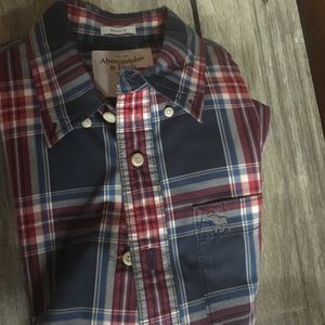 Holiday/Christmas Plaid Abercrombie Button Down